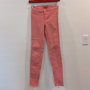 J Brand Skinny Jeans in Peach/Coral 🧡